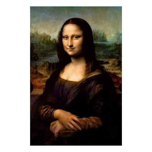 Mona Lisa by Leonardo Da Vinci Famous Portrait Oil Painting Reproduction Home Decor Wall Art Painting on Canvas Handpainted