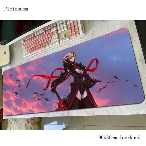 Saber Alter padmouse 800x300mm gaming mousepad game High quality mouse pad gamer computer desk big mat notbook mousemat pc