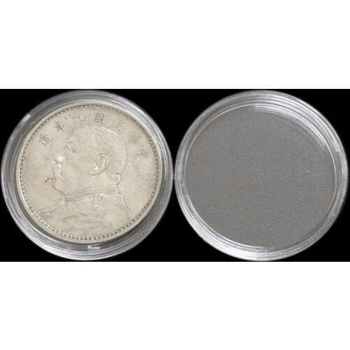 40mm Coin Box Clear Round Boxed Holder Plastic Storage Capsules Display Cases Organizer Collectibles Gifts