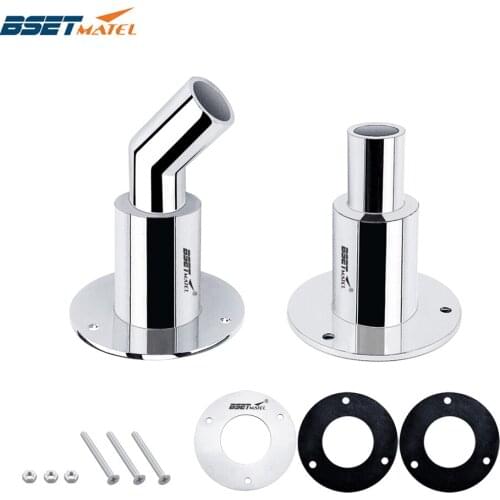 Boat Marine Stainless Steel 316 Thru Hull Tube Pipe Socket Hardware Corrosion Resistance for 22mm 24mm inner diameter Pipe