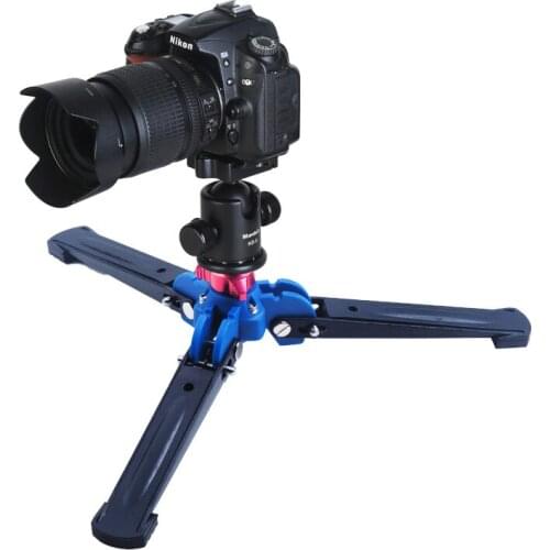Manbily M-2 Hydraulic Universal Mini Three Feet Support Tripod Stand Base Monopod Stand for Monopod Ballhead with 3/8" screw