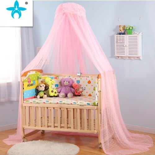 4 Colors Baby Bed Hanging Mosquito Net jacquard palace Mosquito Net Bedcover Curtain Round Crib Netting Tent Kids Room Decor