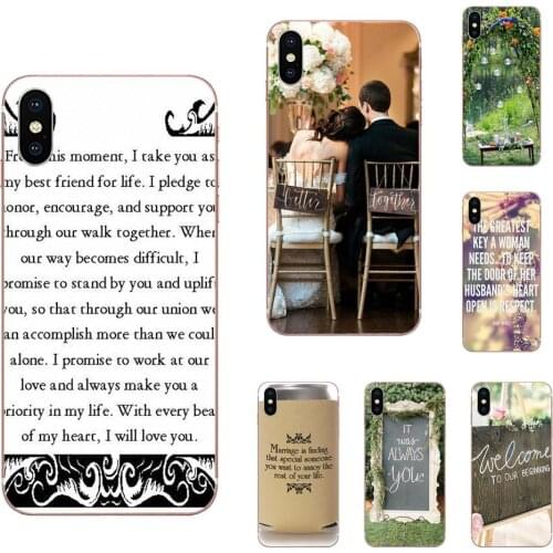 For Huawei Honor 10 10i 20 20i 8S lite Y9 Prime Y7 2019 Y5 2018 p40 lite pro Soft Quinn Phone Wedding Marriage Bride Life Phrase