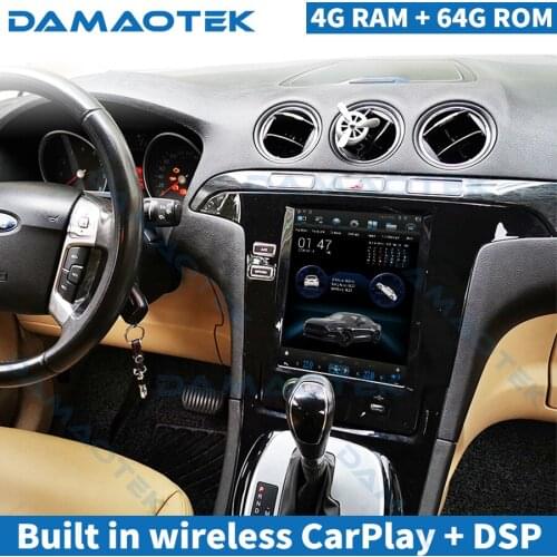 DamaoTek Android 9.0 10.4" Android navigation system For Ford Galaxy S Max 2007-2015 car navigator video players multimedia