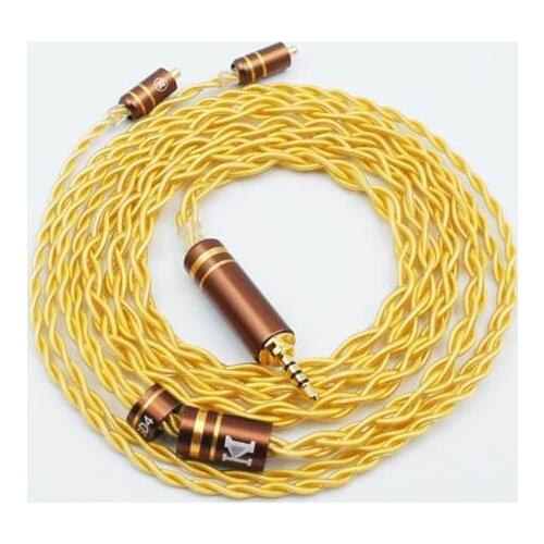 ISN Audio GD4 4 Shares Single Crystal Copper 18K Gold-plated HiFi Audiophile IEM Cable