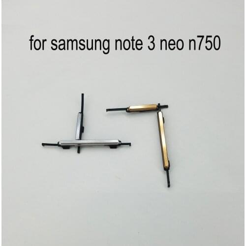For Samsung Galaxy Note 3 Neo Mini N750 N7502 N7505 Original Phone Housing Frame Volume Power Button On Off Side Key Gold Silver