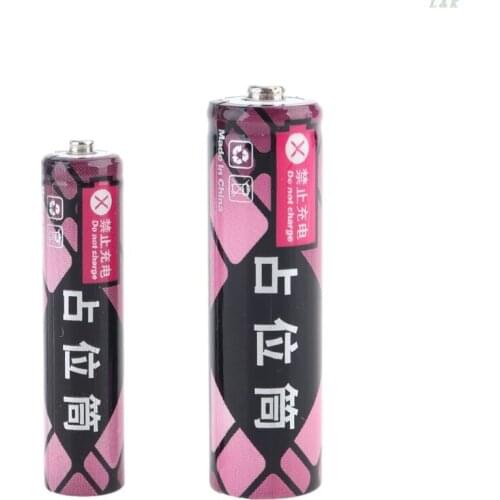 14500 AA AAA 10440 Size Dummy Fake Battery Shell Placeholder Cylinder Conductor