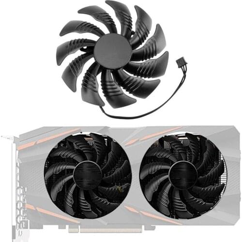 T129215SM DC12V 0.5AMP Graphics / Video Card Cooler Fan FOR ASUS STRIX RX570 4G GAMINGGraphics Card Cooling Fan