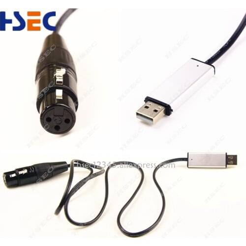 New Upgrade version USB to DMX Interface Adapter LED DMX512 Studio Computer PC Stage Lighting Controller Dimmer support WIn10