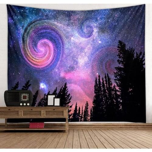 Gorgeous starry sky digital printing tapestry background hanging cloth factory direct sales can be customized size