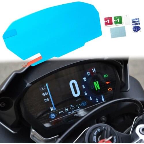 Cluster Scratch Protection Film Speedo Dashboard Shield fits For Triumph Street Triple R/RS For Triumph Speed Triple S/RS 2017