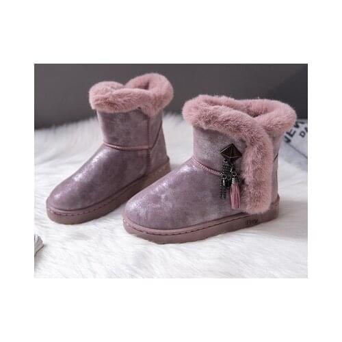 2020 Winter Snow Boots Woman Shoes New Women Ankle Boot Fashion Plus Size Flat Booties Sequin Ladies Cotton Shoes Botas feminina