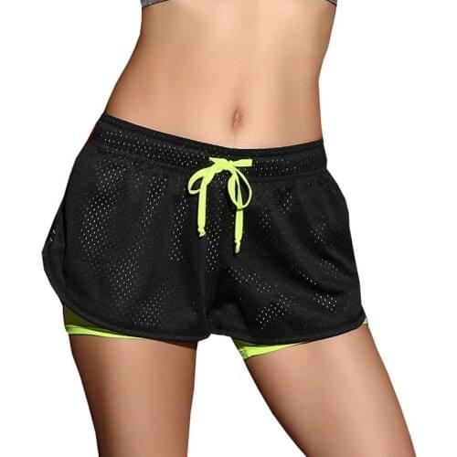 CKAHSBI Sport Shorts Quick Drying Yoga Shorts Women Workout Fitness Gym Running Sport Short Female Elastic Waistband Sportswear