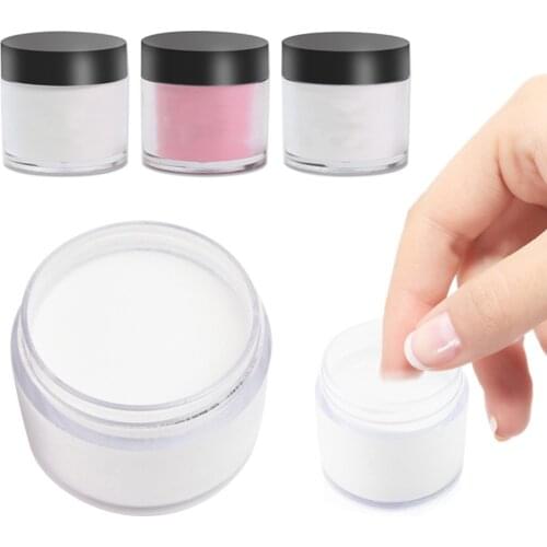 10ml/Bottle Nail Dipping Powder White/Pink/Clear Color Shiny Pigment Dust Laser Nail Art Holographic Glitter Decorations TFAA46