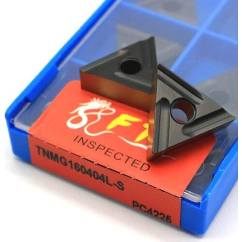 10pcs Turning Tool Carbide Inserts TNMG160404 L S PC4225 Indexable lathe Inserts CNC Insert Internal Turning Insetrs for steel