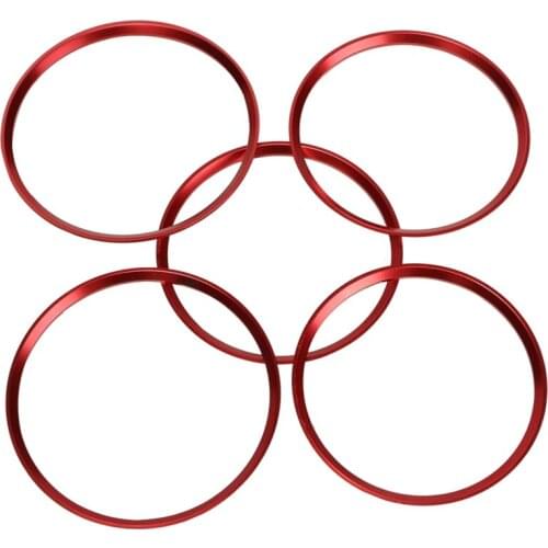 5Pcs Red Air Vent Outlet Cover Ring Trim For Benz A Class A200 A180 A220 W176