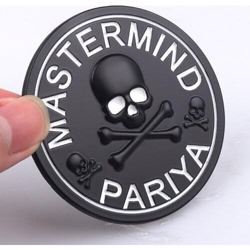 3D Metal Mastermind Japan Skull Emblem Car Sticker Auto Doodle Decal Handy Laptop Bicycle Suitcase Helmet Tuning Car Styling