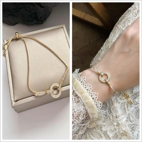 Baroque Vintage Rhinestone Inlaid Hollow Round Metal Hoop Bracelet Bangle Wristband Wrist Jewelry Bracelets for Women Girls Gift