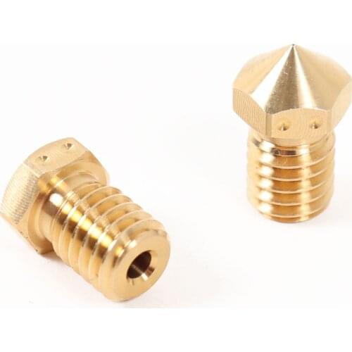 Blurolls 2pc/lot high quality copper V6 nozzles for 3d printer hotend Prusa i3 mk3s Voron