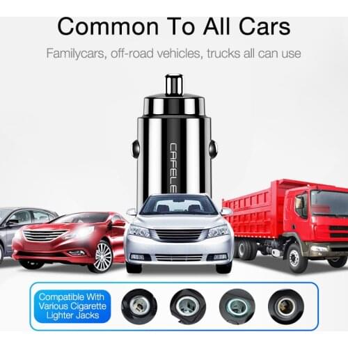 Cafele Dual Usb 15.5W Car Charger 3.1A Fast Charging Phone Charger Mini Car-Charger For iphone 11 12 Pro X Xs Xr Max Xiaomi
