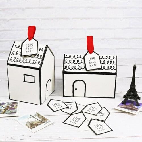 House Shape Wedding Candy Birthday Cookie Cake Party Decoration Gift Box