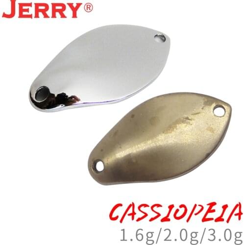 Jerry 5pcs Blank Unpainted Fishing Lure DIY Micro Casting Trout Fishing Spoon Lures Spinnerbait