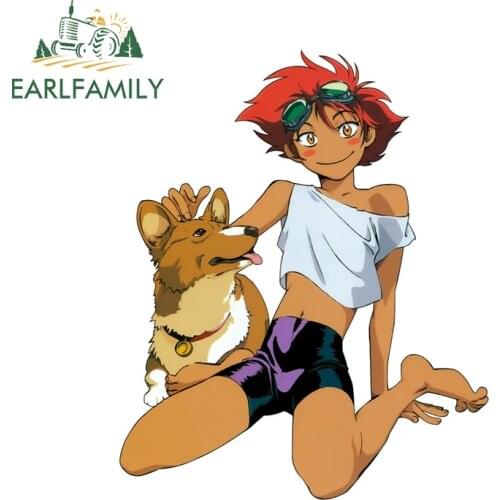 EARLFAMILY 13cm x 10.7cm for Cowboy Bebop Car Stickers Vinyl RV VAN Motorcycle Waterproof Laptop Decal Waterproof Decoration