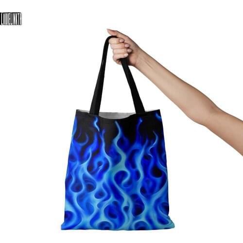 Men Women Fashion Canvas Tote Bags Daily Casual Large Capacity Eco Friendly Grocery Shopping Bags Reusable Girls Shoulder Bags