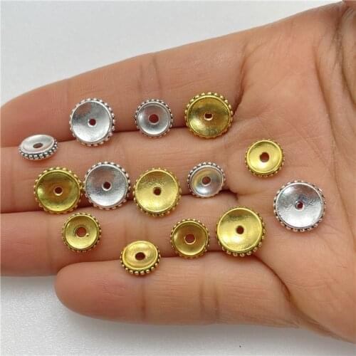JunKang 30pcs 9mm 11mm wheel-shaped DIY handmade bracelet necklace gasket wholesale jewelry accessories