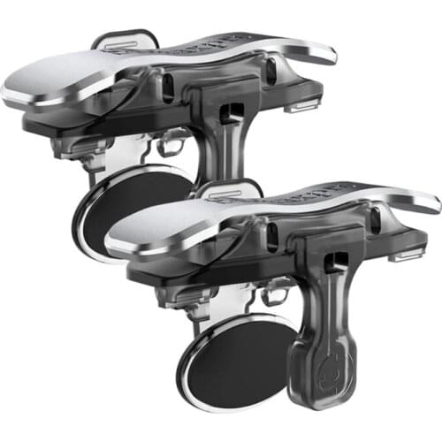 Mobile Game Controller, Zero Latency Foldable Gaming Trigger, Plug and Play Mobile Trigger Compatible with Pubg, Knives
