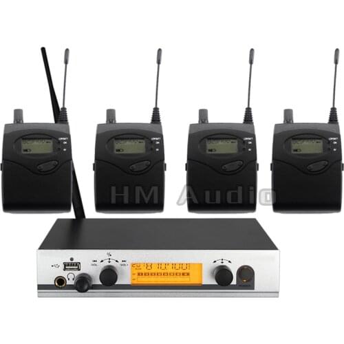 In Ear Monitor Wireless System EW300 IEM Single transmitter Monitoring Professional for Stage Performance 4 receivers