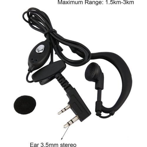 Original Headphone Set for Baofeng UV 5r Earpiece Radio Walkie Talkie Headset Mic Microphone 888S uv5r UV 5RA UV 5RE UV82