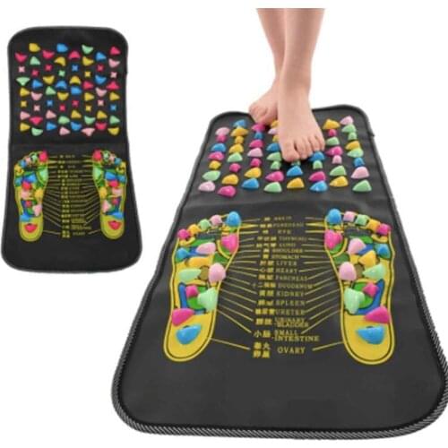 Reflexology Walk Stone Road Foot Massage Mat Acupressure Relax Massage Pad Foot Spa Leg Pain Relief Healthcare Walk Mat Health