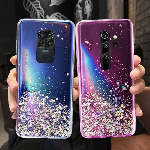 Luxury Bling Glitter Case For Xiaomi Redmi Note 9 8 7 Pro Cases Soft Phone Cover On Xiaomi Redmi Note 9S 8T Note9 9Pro Max Cover