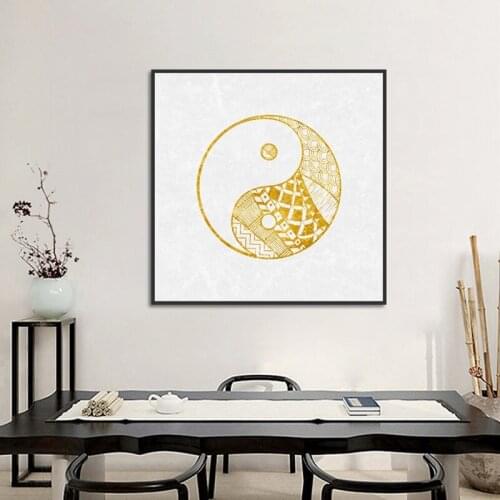 Modern Minimalist Gossip Picture Chinese Style Poster Print Canvas Painting Picture Home Wall Art Bedroom Decoration Custom