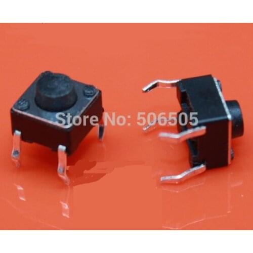 Tactile Push button Switch Tact Switch 6X6X5mm 4-pins DIP Tact Switch Through-Hole High Quanlity 100pcs/lot