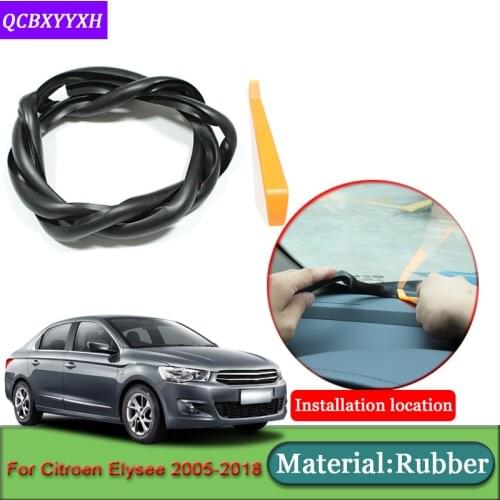 Car-styling For Citroen Elysee 2005-2018 Anti-Noise Soundproof Dustproof Car Dashboard Windshield Sealing Strips Car Accessories