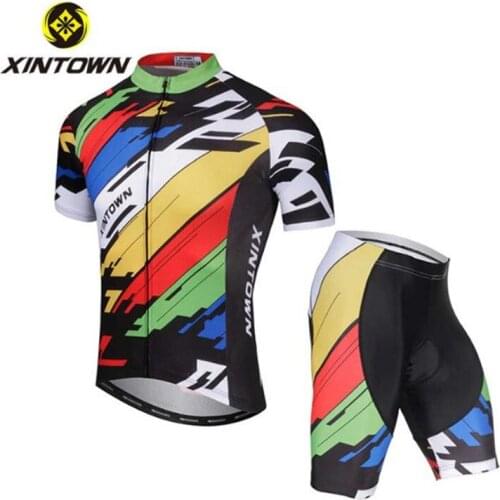 XINTOWN Cycling Jersey 2019 Pro Team Cycling Clothing Breathable MTB Cycling Shorts Men Bike Jersey Set Summer Ropa Ciclismo