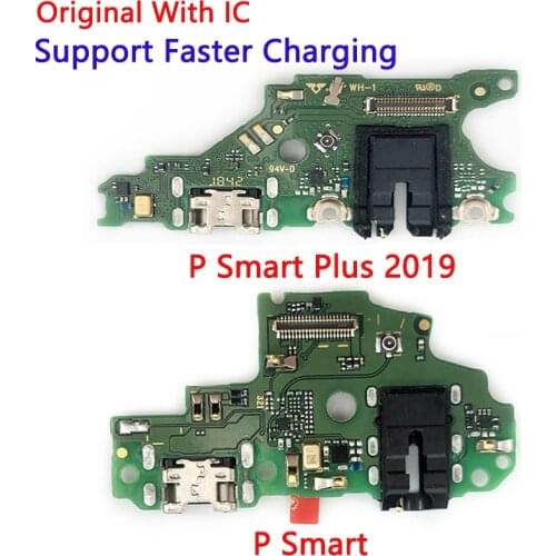 10PCS 100% Original New USB Charging Connector Board Port Flex Cable Mobile Phone Part For Huawei P Smart 2019 P Smart Plus 2019