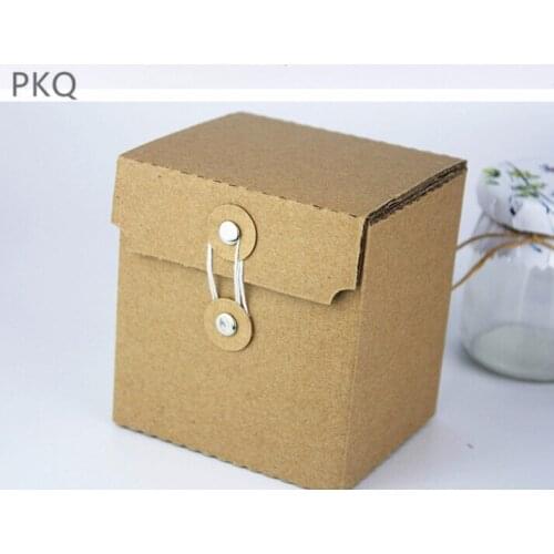 10pcs Kraft Corrugated Box Tea/Honey/Mooncake Packaging Box Kraft Paper Mailing Box Express Transportation Courier Box Carton