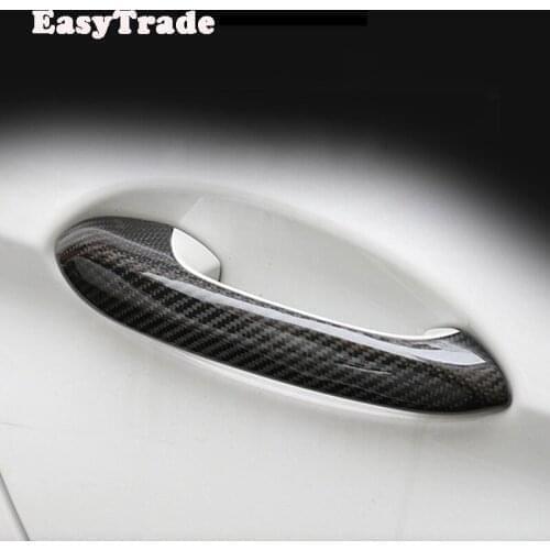 For BMW X7 G07 2019 2020 2021 Car Door Handle Decorative Cover Frame ABS Carbon Fiber Door Handle Stickers Auto Accessories