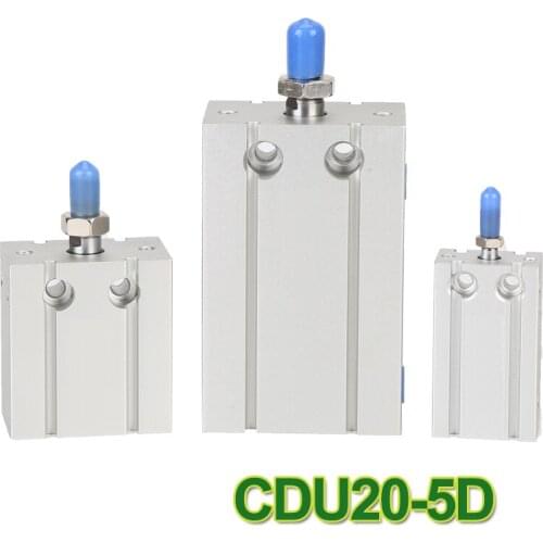CDU20-5 D double action CDU Type Free Mounting Air Cylinder Pneumatic 20mm bore 5mm stroke cdu20-5d 20x5