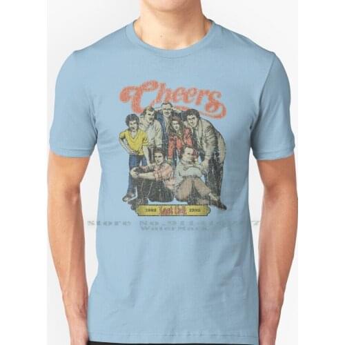 Cheers Last Call T Shirt 100% Pure Cotton Cheers Boston Bar Last Call 1982 1993 Sam Malone Happy Hour Beer Cocktails Drinking