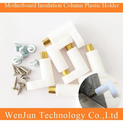 PCB Insulation Column For Motherboard Plastic Holder Pillar Fixed Tool 25MM with Screw 6pcs/Sets Screw + Plastic Pillar