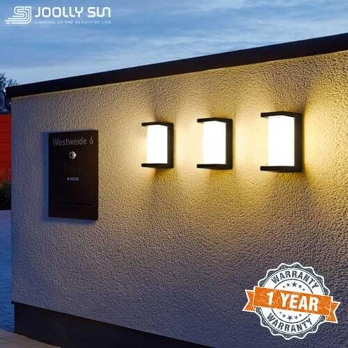 Joollysun Outdoor Wall Lights With Motion Sensor Waterproof IP65 Wall Sconces LED Lamp Morden Home Balcony Wall Lighting
