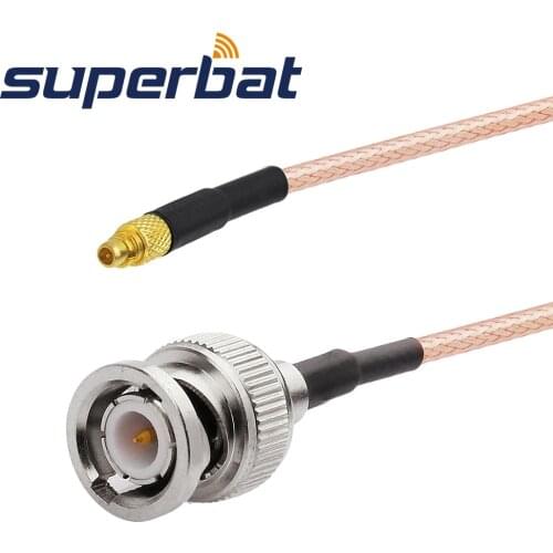 Superbat BNC Male Plug Straight to MMCX Plug Straight Pigtail Cable RG316 BNC Extension Cable