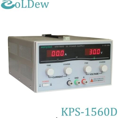 KPS1560D High precision Adjustable LED Dual Display Switching DC power supply 220V EU 15V/60A