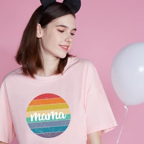 Summer mother and kids Clothes outfits Family matching clothing short sleeved cotton Girl Boy t shirt