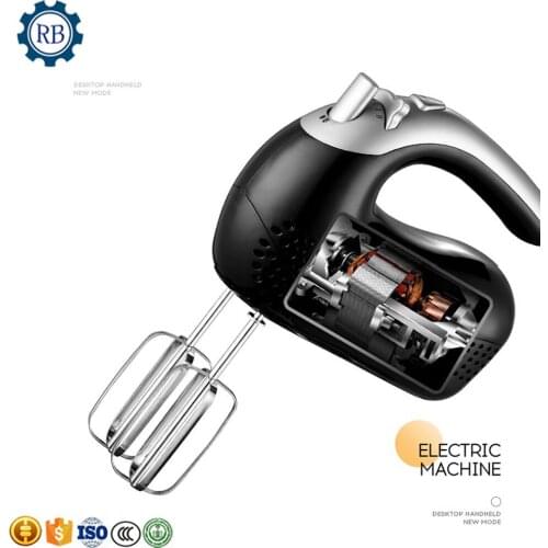 5-speed Stainless Steel Bowl Kitchen Food Stand Mixer Cream Egg Whisk Whip Dough Kneading Mixer Blender Machine Milkshake Mixer