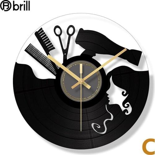 Black Glass Wall Clock Silent Pendulum Clock Watch Modern Piano Vinyl Quartz Clocks Wall Home Decor Living Room Reloj De Pared